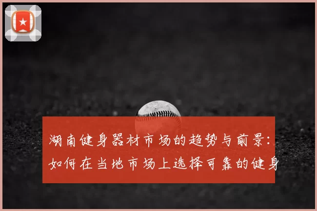 湖南健身器材市场的趋势与前景：如何在当地市场上选择可靠的健身器材供应商？